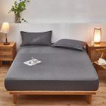 Простыня на резинке темно-серая (4)