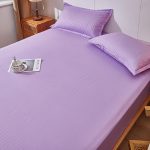 Простыня на резинке фиолетовая (7)