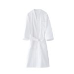 Хлопковый халат однотонный (5)