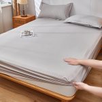 Простыня на резинке серая (2)