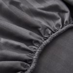 Простыня на резинке темно-серая (1)