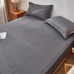 Простыня на резинке темно-серая (7)