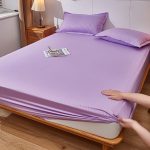 Простыня на резинке фиолетовая (2)