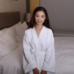 Хлопковый халат однотонный (2)